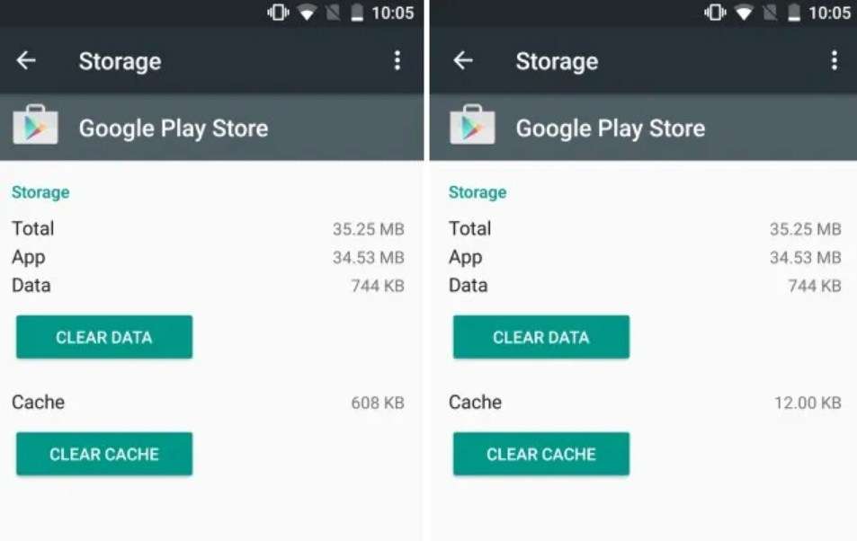 Data Cache Play Store