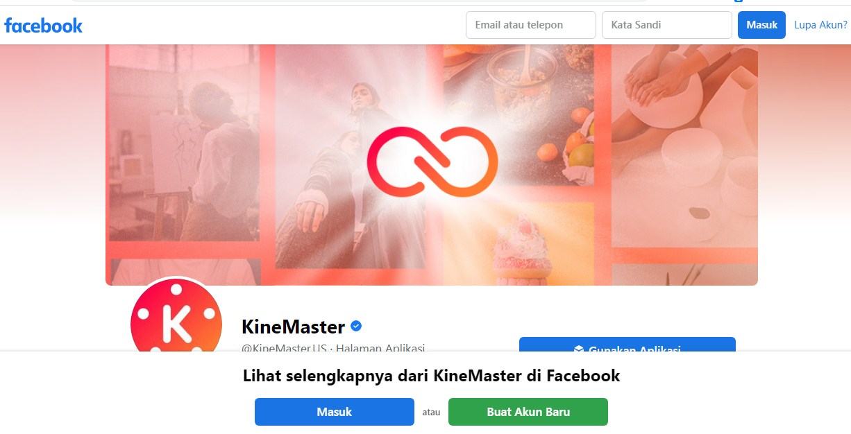 Download Aplikasi Kinemaster Medsos Facebook