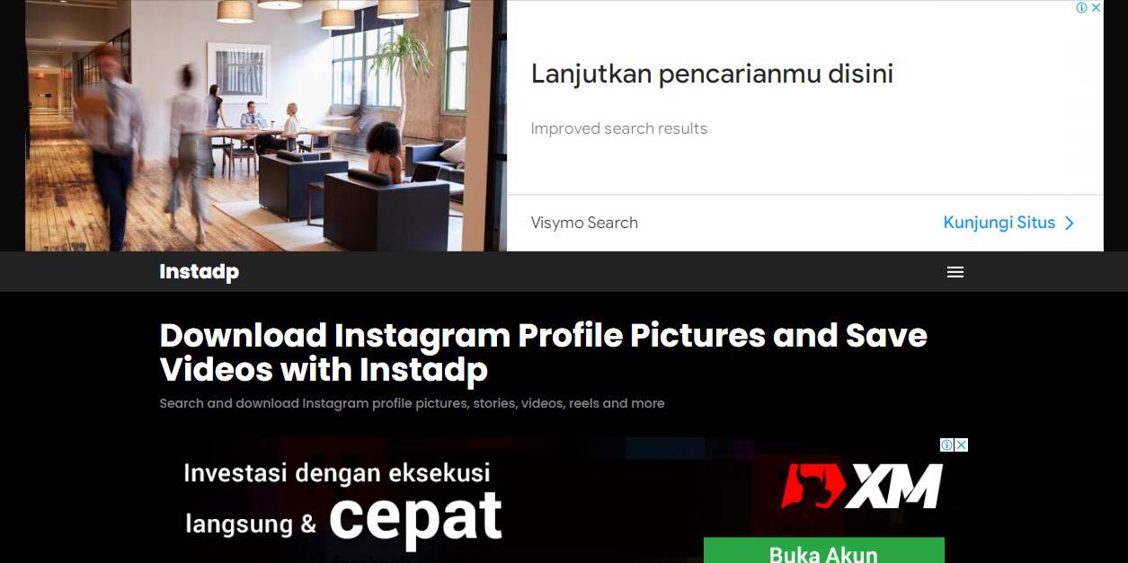 Download Reels IG Tanpa Aplikasi InstaDp