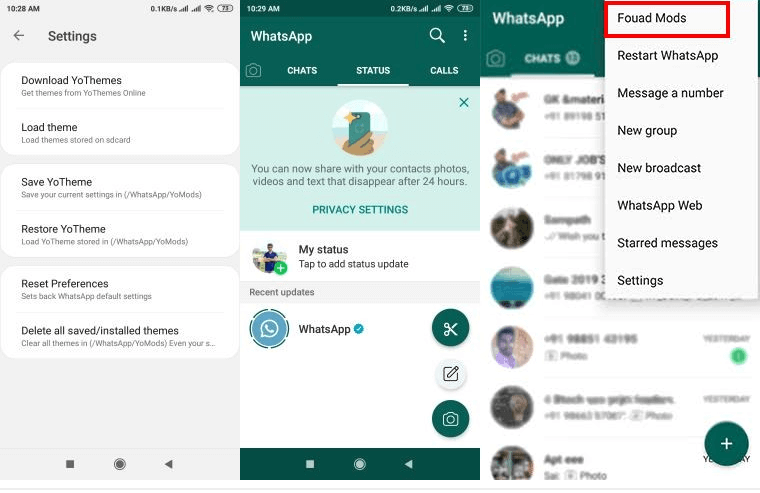 Download aplikasi Fouad Whatsapp Privasi