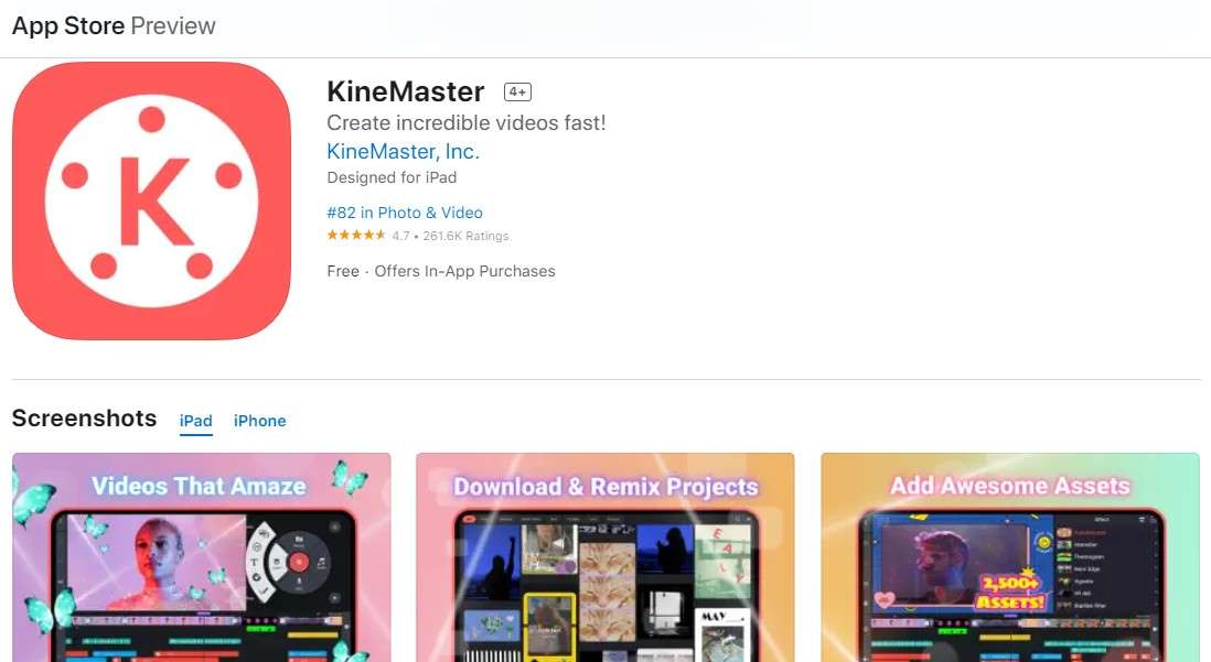 Kinemaster iOS