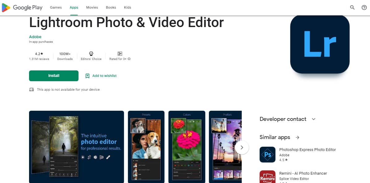 Lightroom Photo and Video Editor