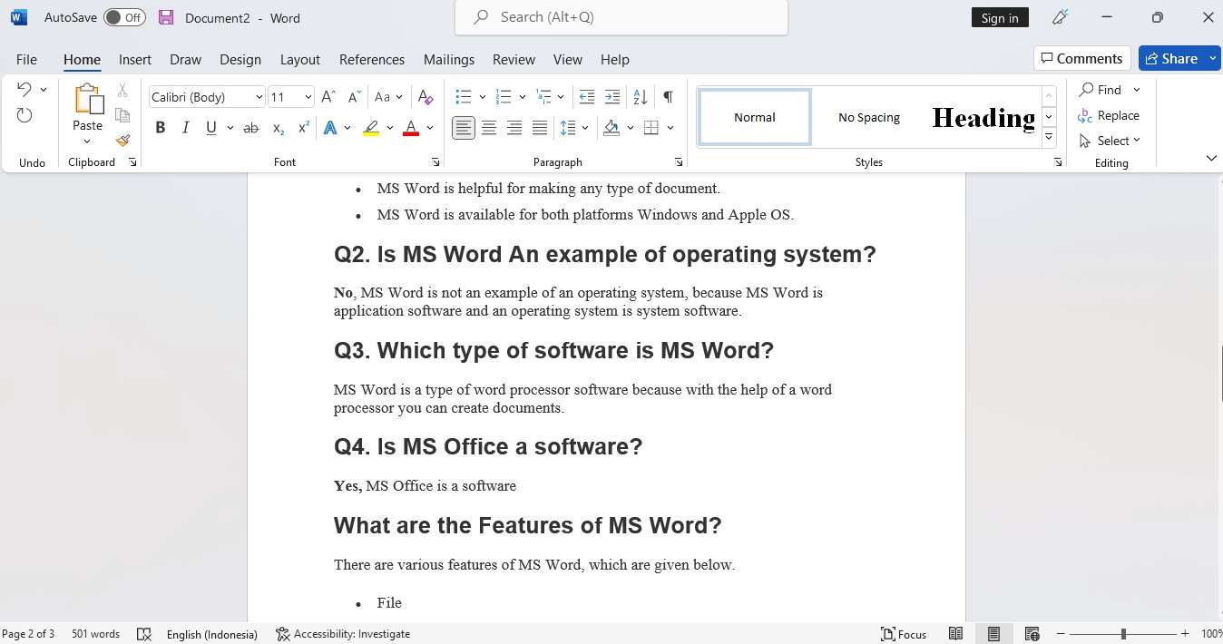 Microsoft Word Doc