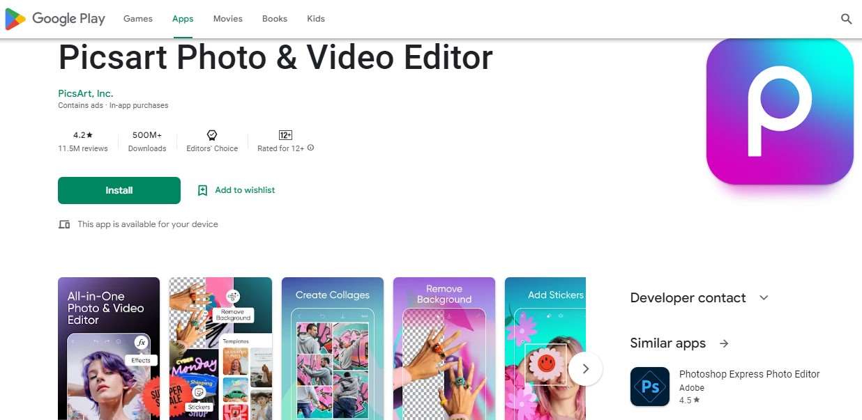 Picsart Photo & Video Editor