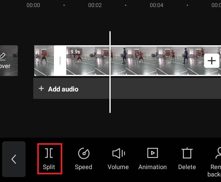 Split Video capcut