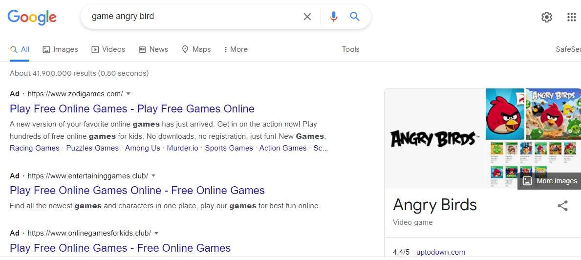 Telusuri Google Game
