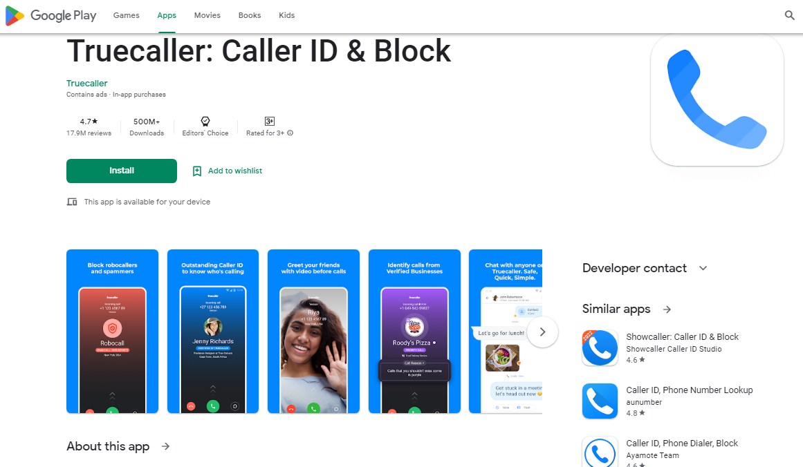 Truecaller Caller ID and Block