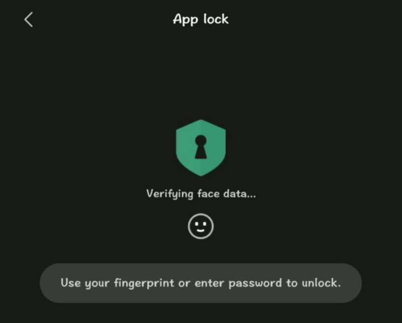 Xiaomi face lock