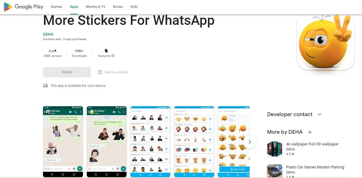 Aplikasi Buat Stiker More Stickers For WhatsApp