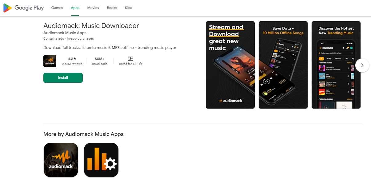 Aplikasi Download Lagu Langsung ke Memori Audiomack Music Downloader