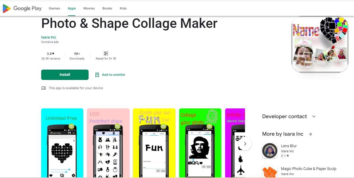 Aplikasi Kolase Foto Photo and Shape Collage Maker