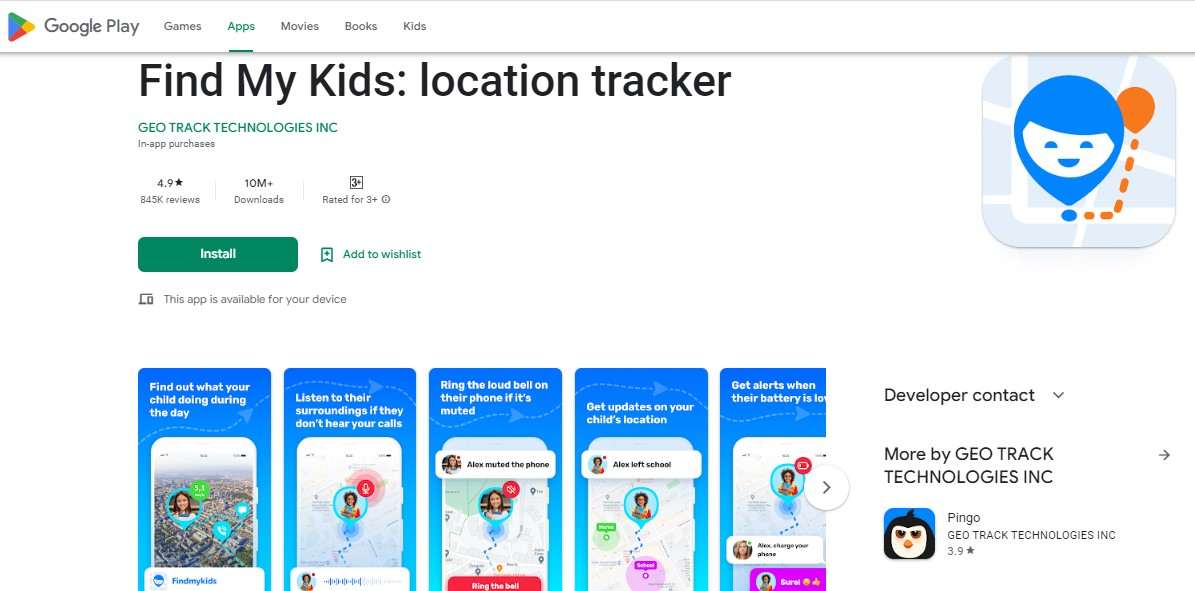 Aplikasi Lacak Lokasi Find My Kids location tracker