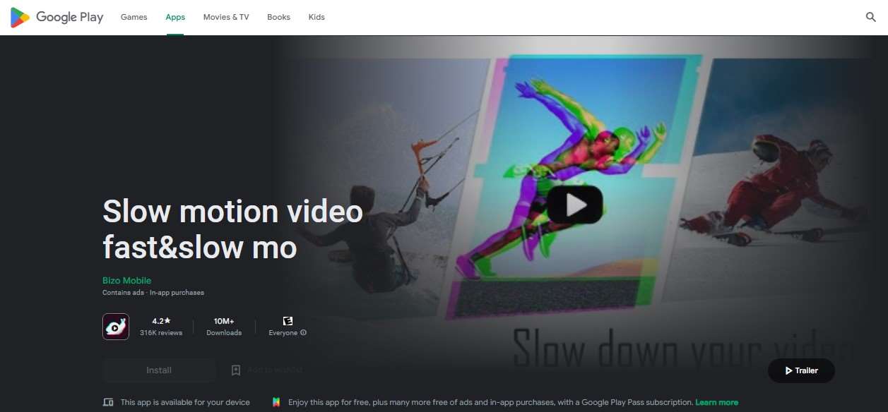 Aplikasi Mempercepat Video - Slow motion video fast&slow mo