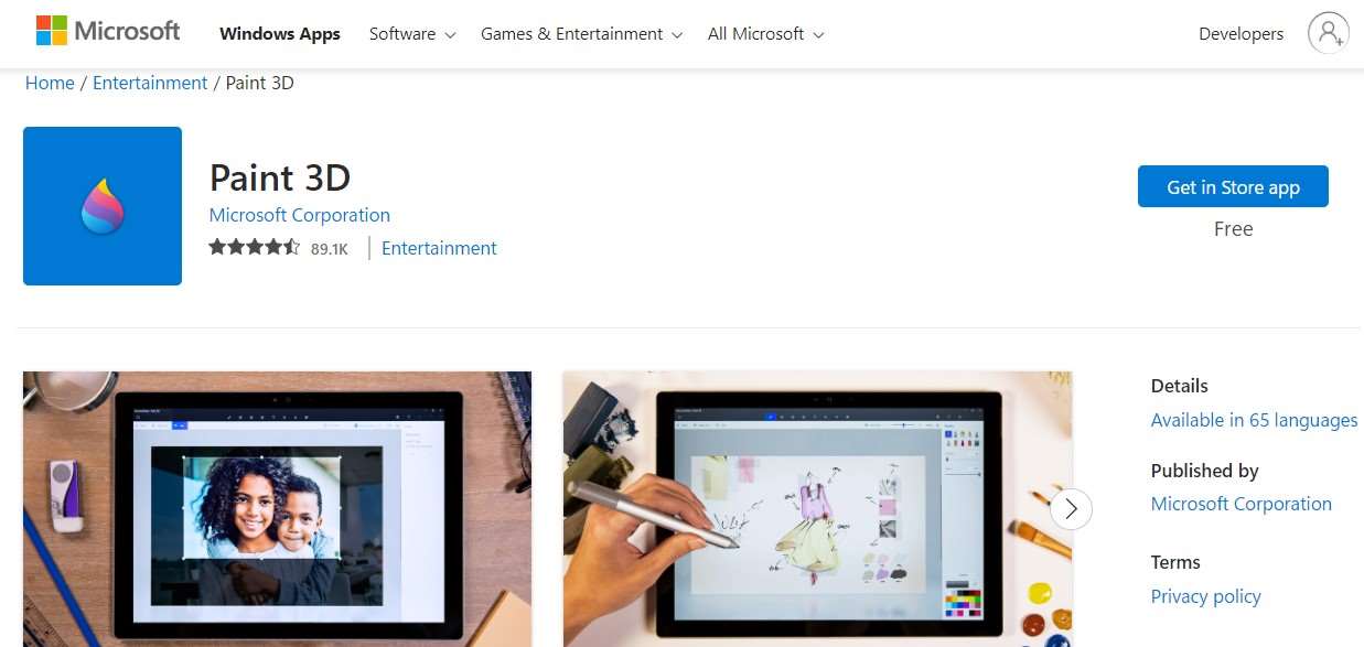 Aplikasi Menggambar di Laptop Paint 3D