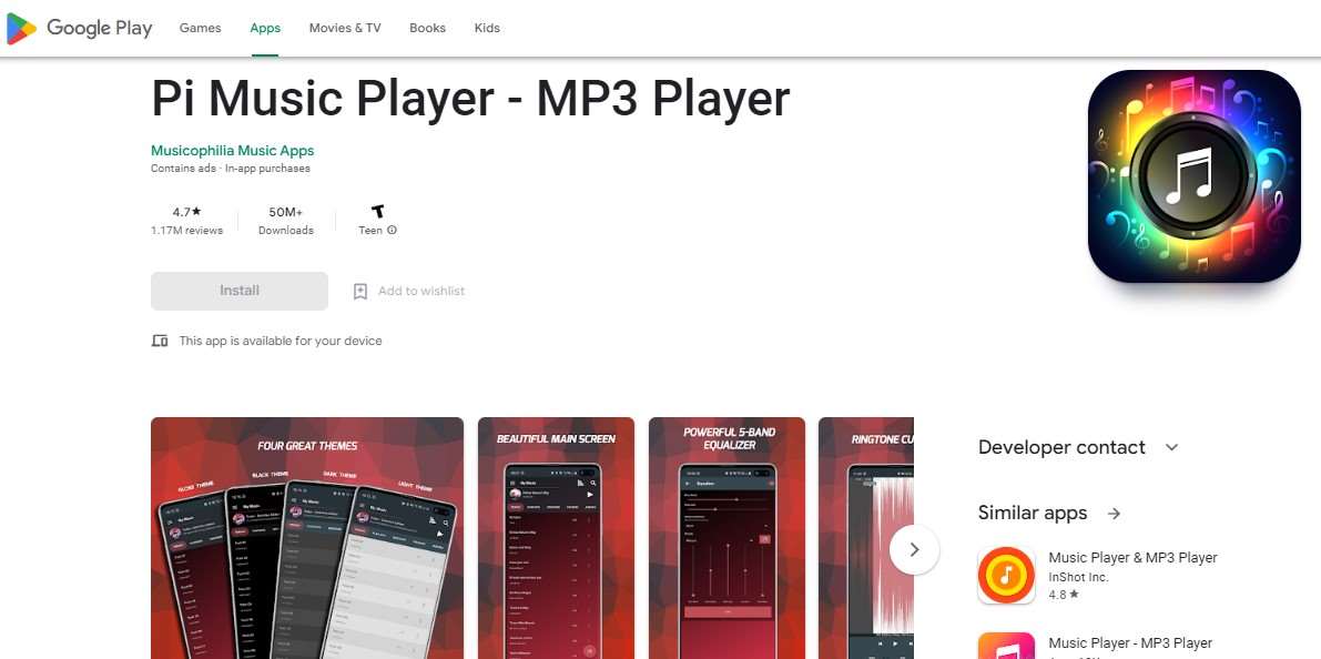 Aplikasi Nada Dering WA - Pi Music Player - MP3 Player