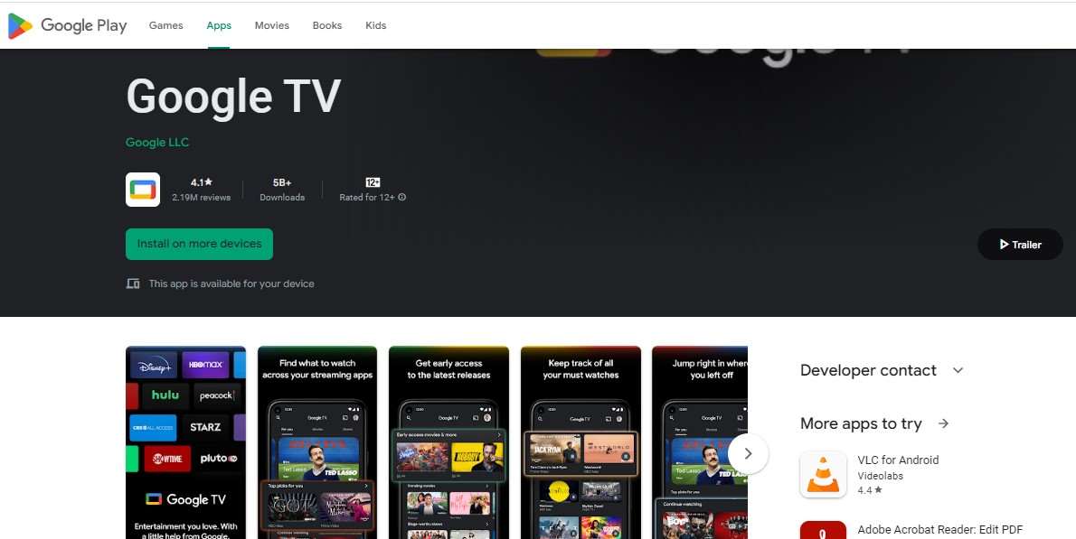 Aplikasi Pemutar Video Google TV
