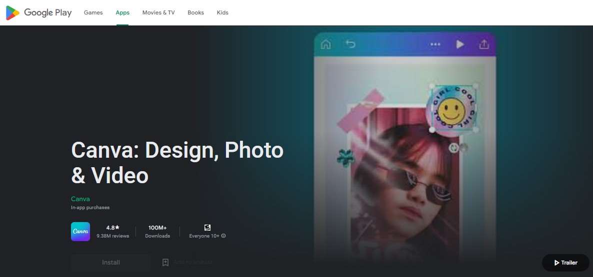 Aplikasi Penggabung Foto Canva Design, Photo Video