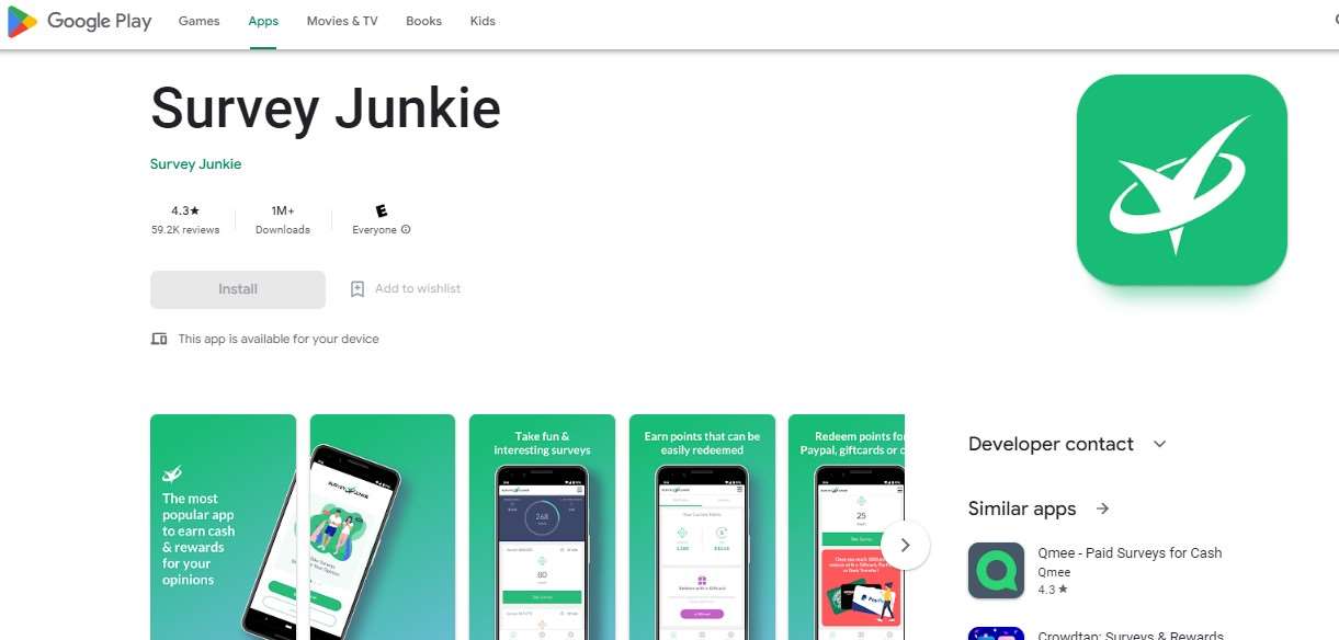 Aplikasi Penghasil Uang Offline Survey Junkie