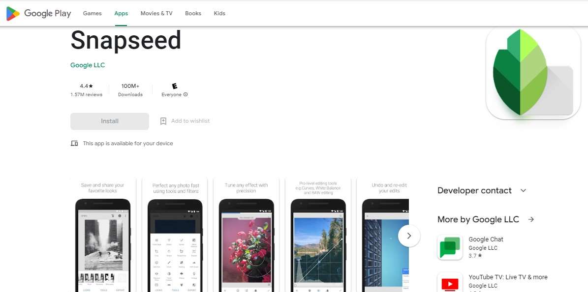 Aplikasi Penghilang Objek Snapseed