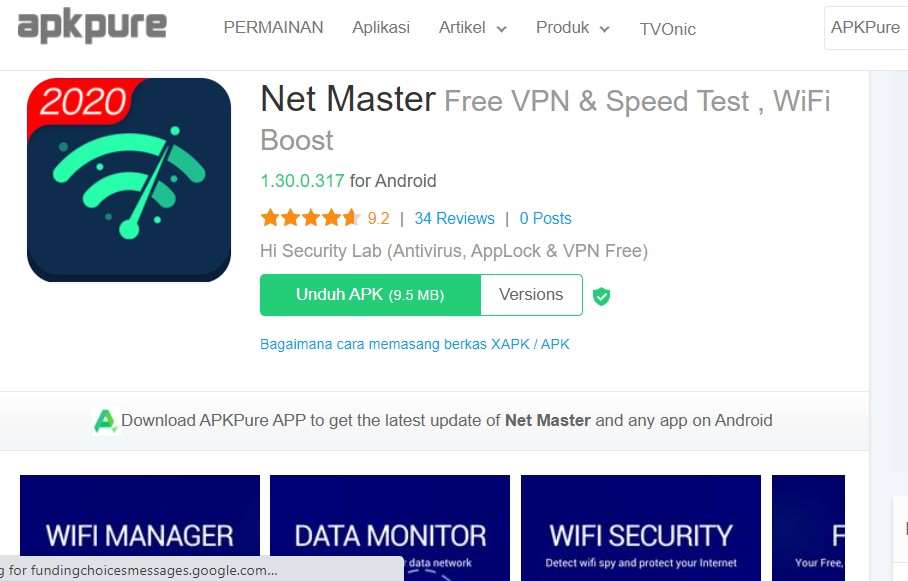 Aplikasi Penguat Sinyal Wifi Net Master