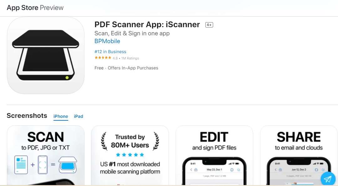 Aplikasi Scanner Dokumen - iScanner