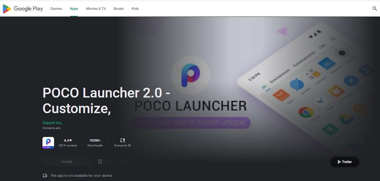 Aplikasi Tema HP POCO Launcher 2.0