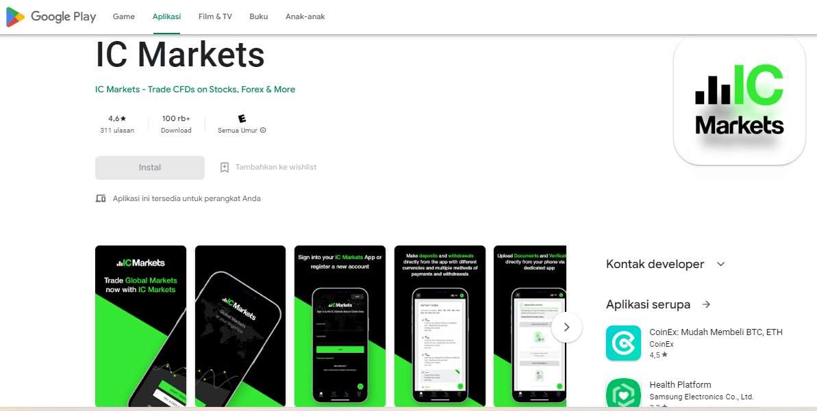 Aplikasi Trading Terpercaya IC Markets