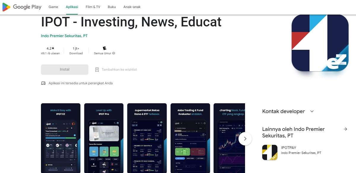 Aplikasi Trading Terpercaya IPOT - Investing, News, Educat