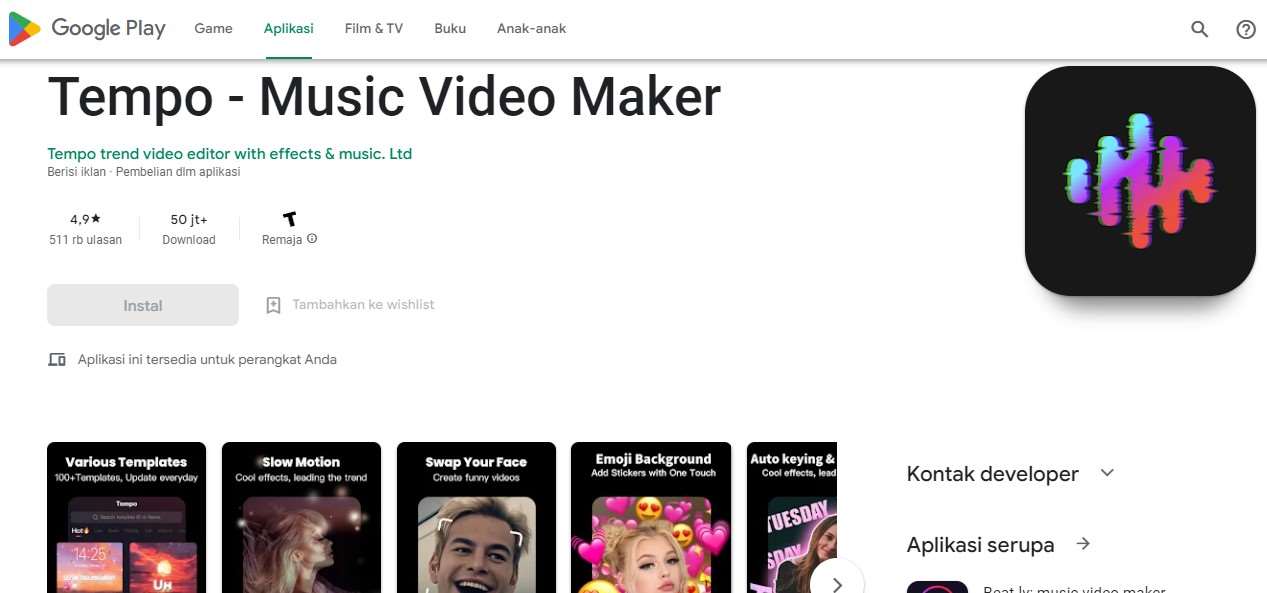 Aplikasi Viral Jadi Pengantin Tempo - Music Video Maker