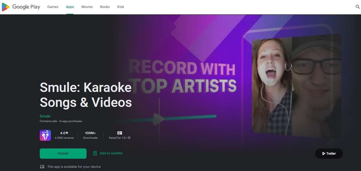 Aplikasi karaoke terbaik Smule Karaoke Songs & Videos