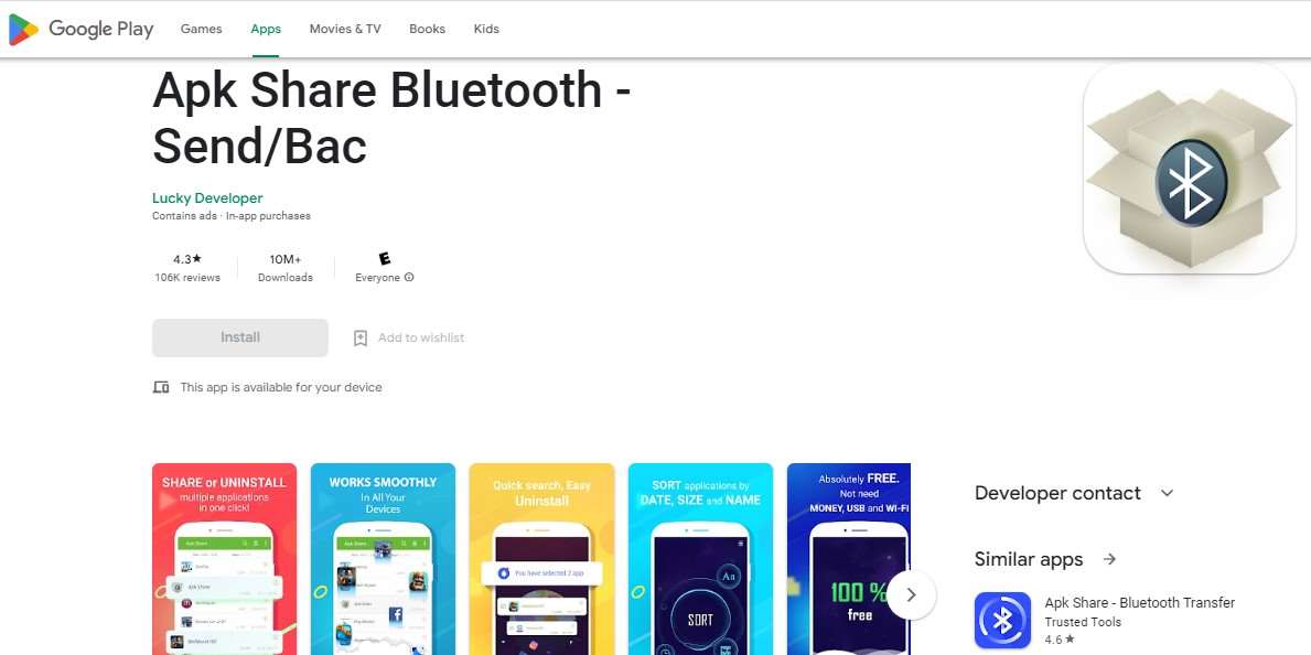 Cara Kirim Aplikasi Lewat WA - Apk Share Bluetooth - Send Bac