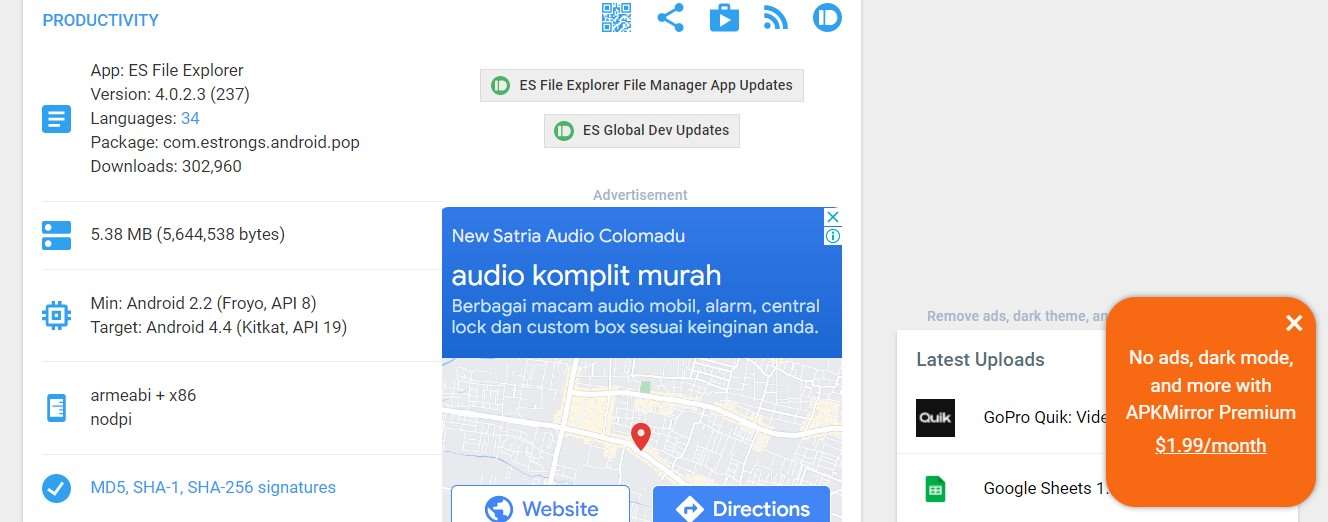 Cara Kirim Aplikasi Lewat WA ES File Explorer
