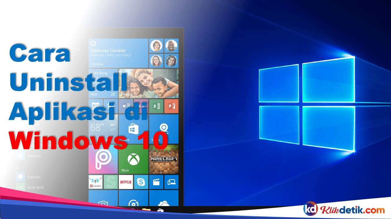 Cara Uninstall Aplikasi di Windows 10