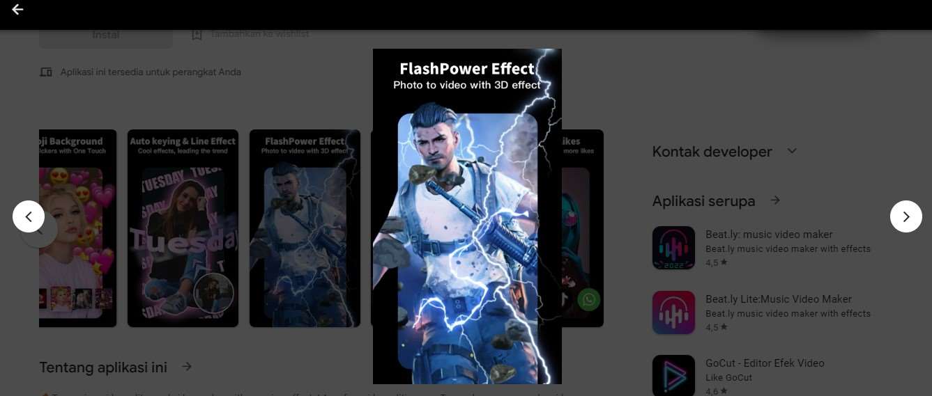 Efect Flash Power