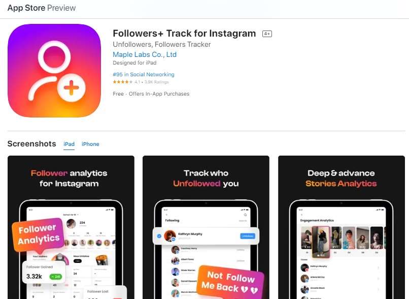 Followers+Track for Instagram