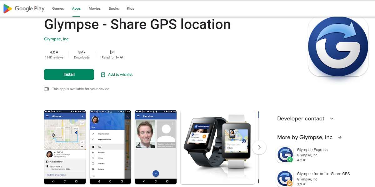 Glympse - Share GPS location