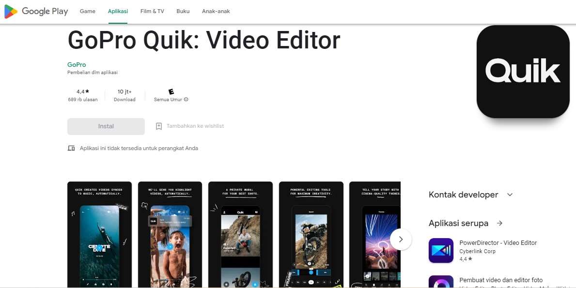 GoPro Quik Video Editor
