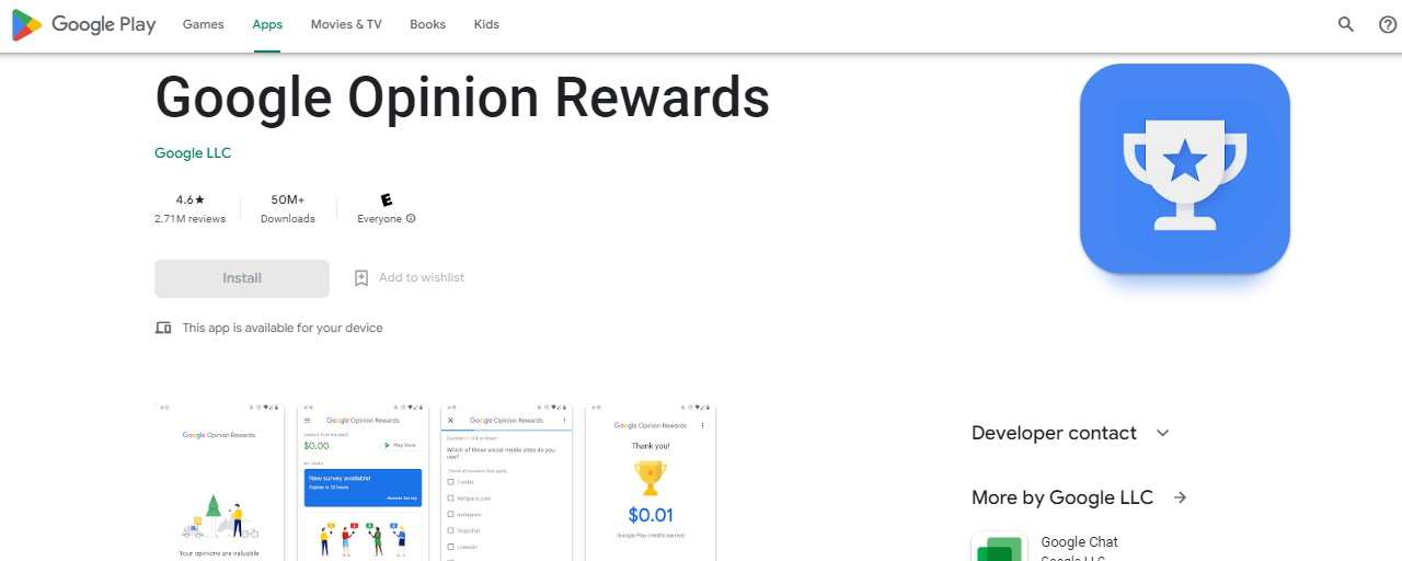 Google Opinion Rewards