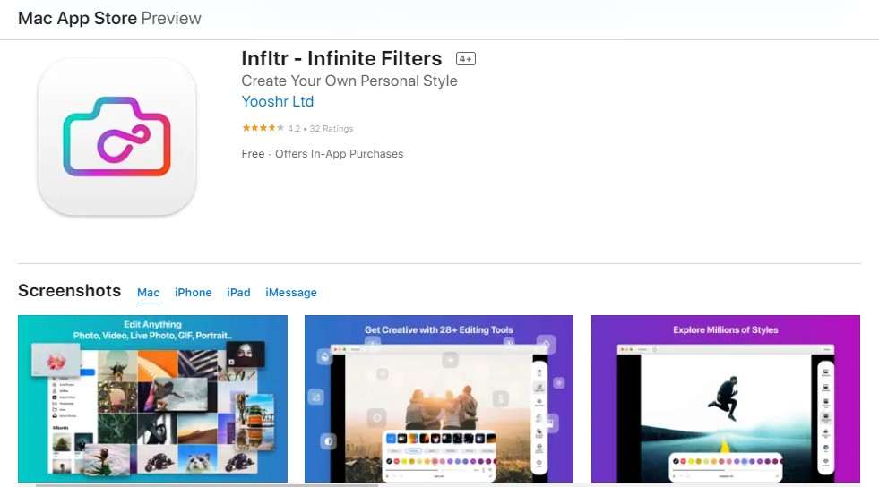 Infltr - Infinite Filters