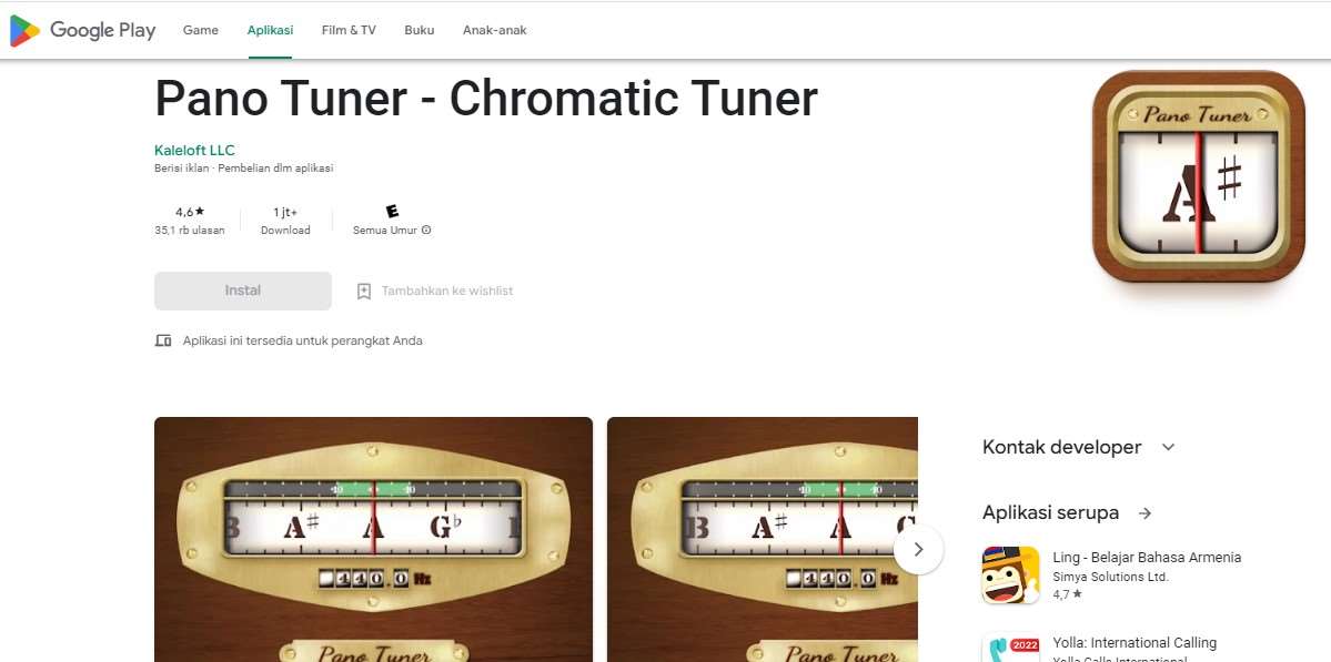 Pano Tuner - Chromatic Tuner