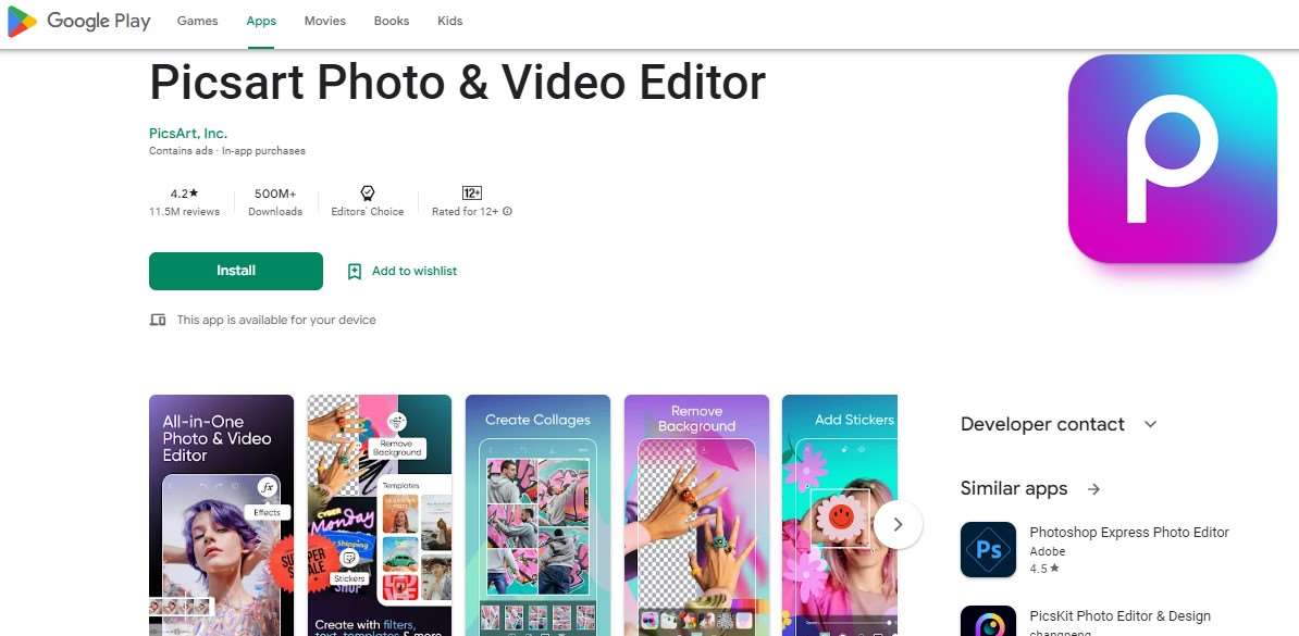 Picsart Photo and Video Editor