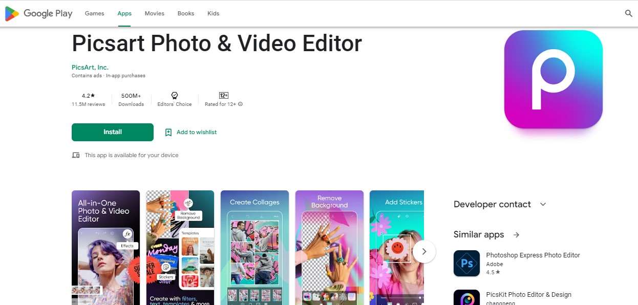 Picsart Photo and Video Editor