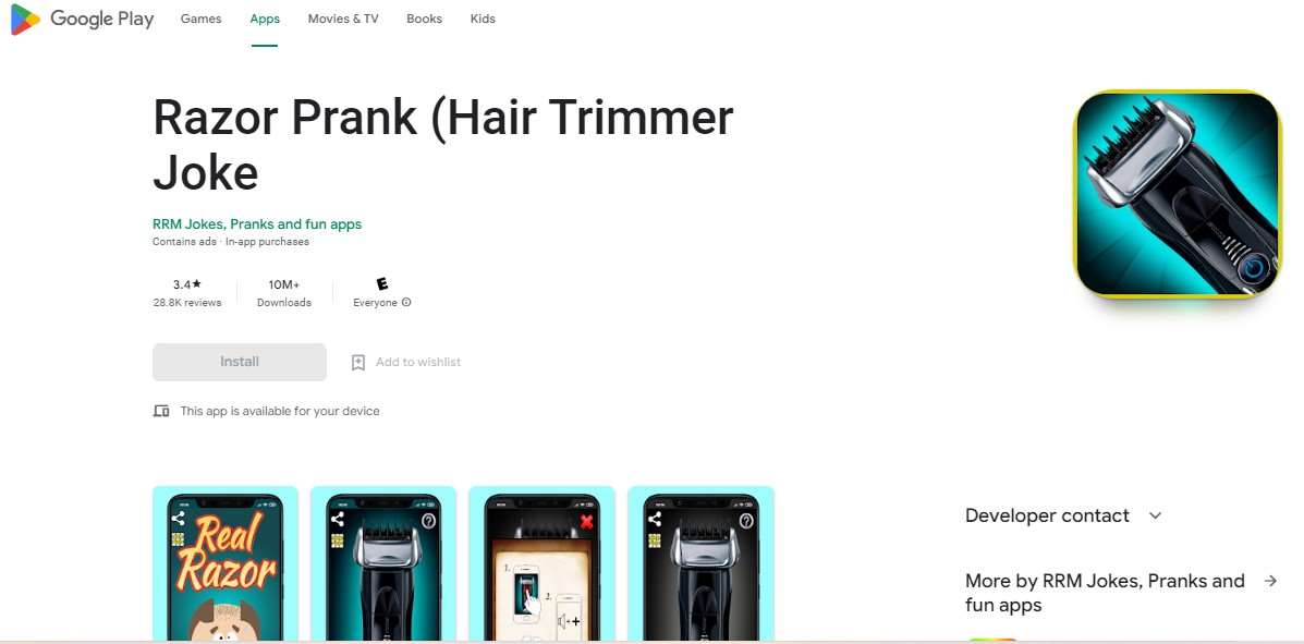 Razor Prank (Hair Trimmer Joke )