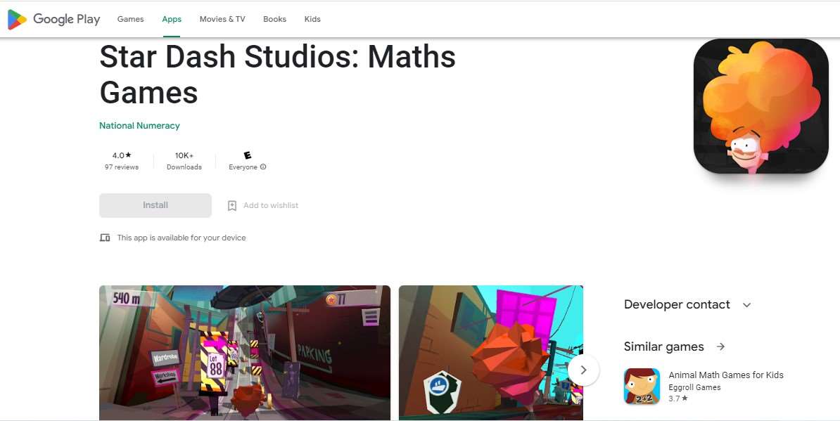 Star Dash Studios Maths Games