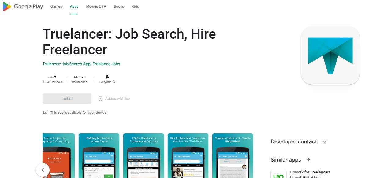 Truelancer Job Search, Hire Freelancer