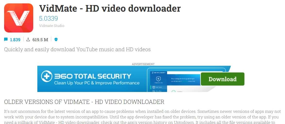 VidMate - HD video downloader