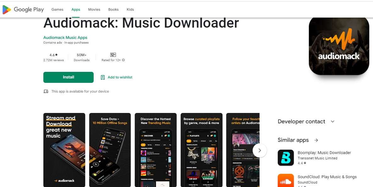 Aplikasi Download Lagu - Audiomack Music Downloader