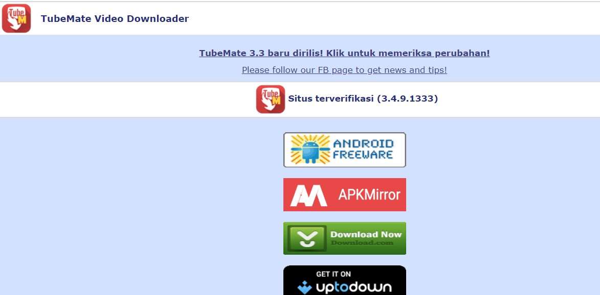 Aplikasi Download Video Youtube TubeMate Video Downloader