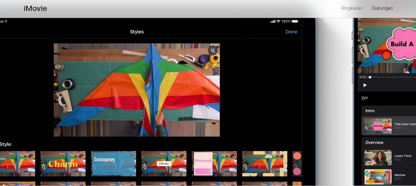 Aplikasi Edit Video iPhone iMovie