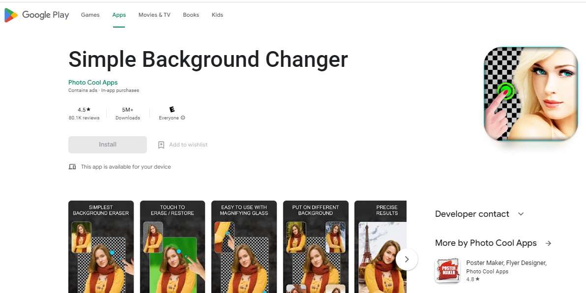 Aplikasi Mengganti Background Foto Simple Background Changer